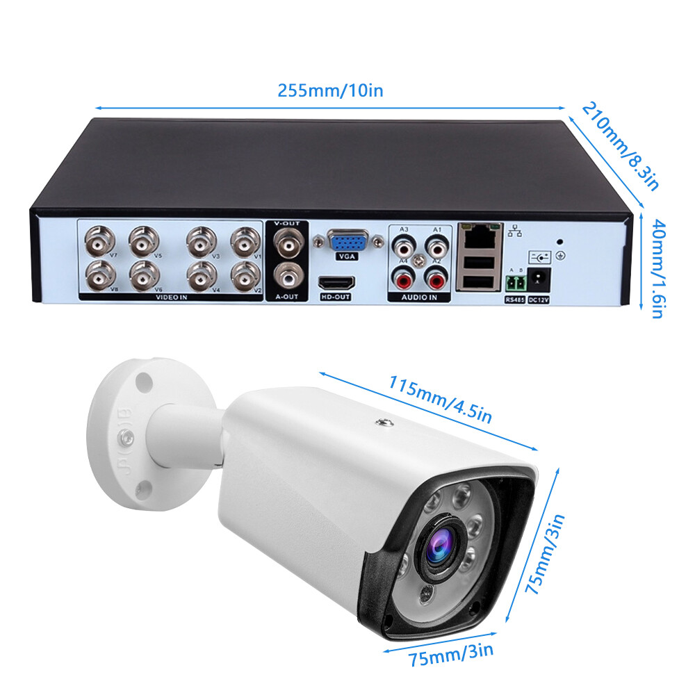 House Camera 4CH DVR Home Security System 4K 5MP DVR + 4 X Outdoor 1