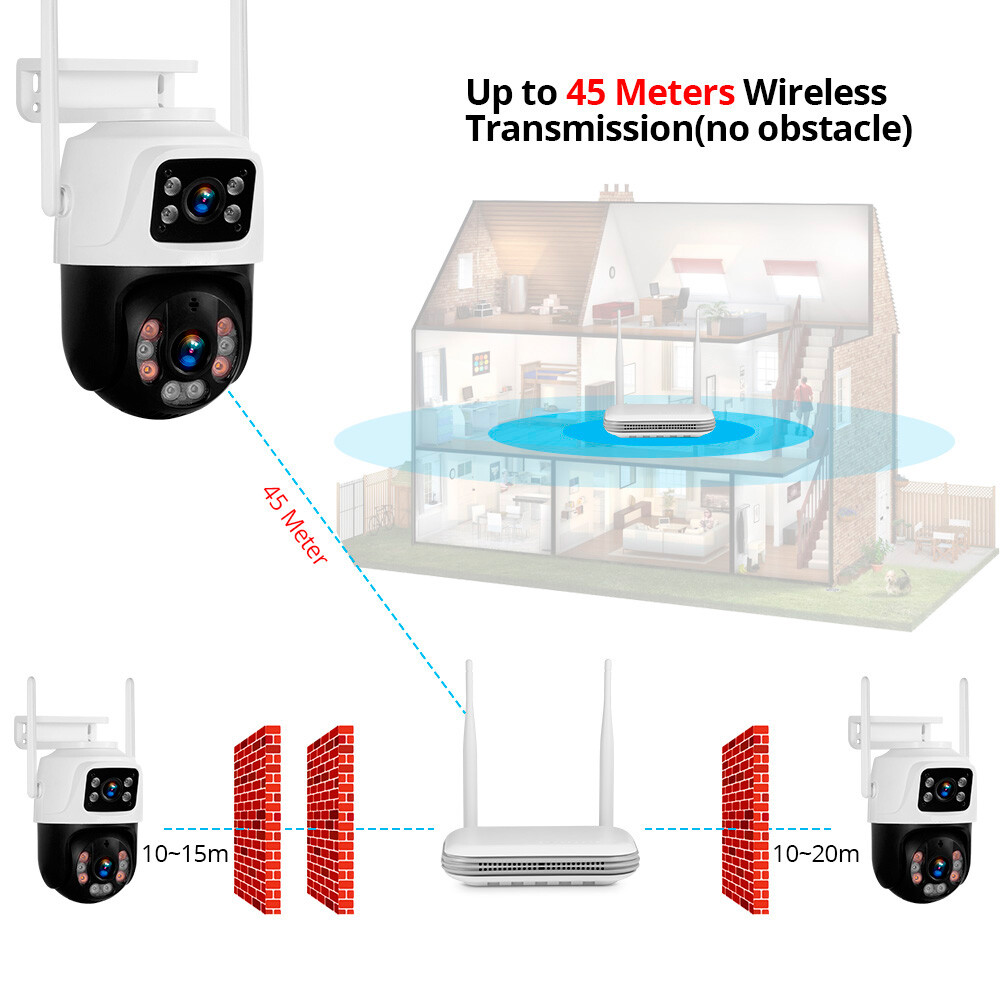 KERUI Security Camera System Outdoor Wireless Audio Wifi Home CCTV 6MP 8CH NVR