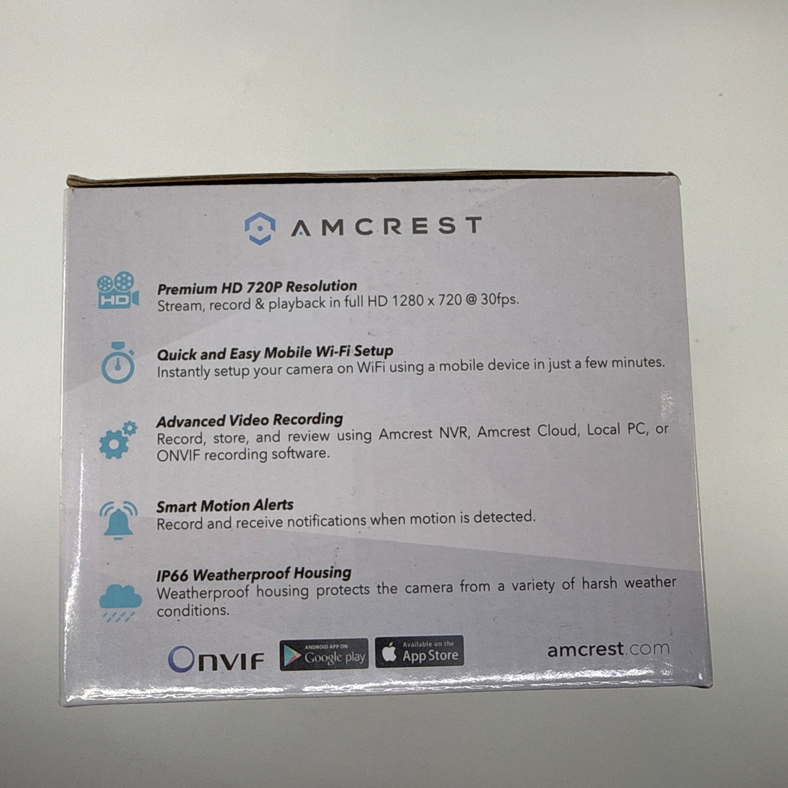 Amcrest IPM-722S 720p Wi-Fi IP Bullet Camera Night Vision Indoor/Outdoor White