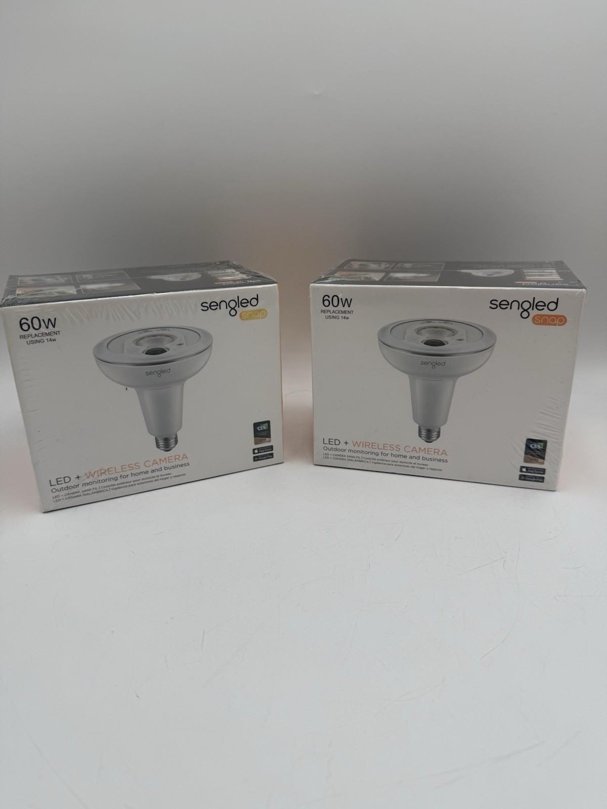 Brand New Sealed Sengled Snap 60W LED Bulb + Wireless Camera Lot Of 2 Sealed New