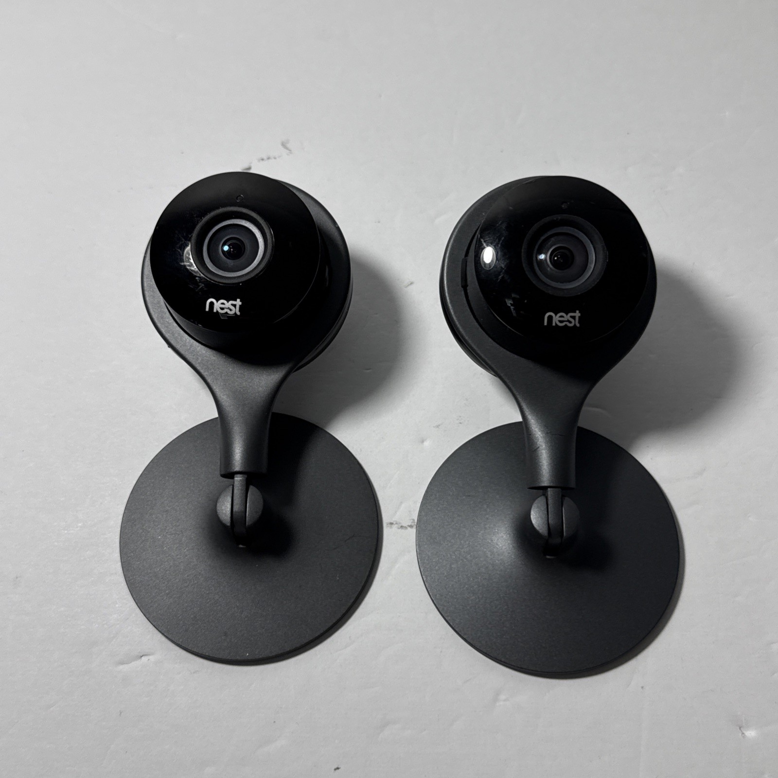 Set Of 2 Google Nest Cam Indoor Security Plug-in Wi-Fi Camera NC1102ES A0005