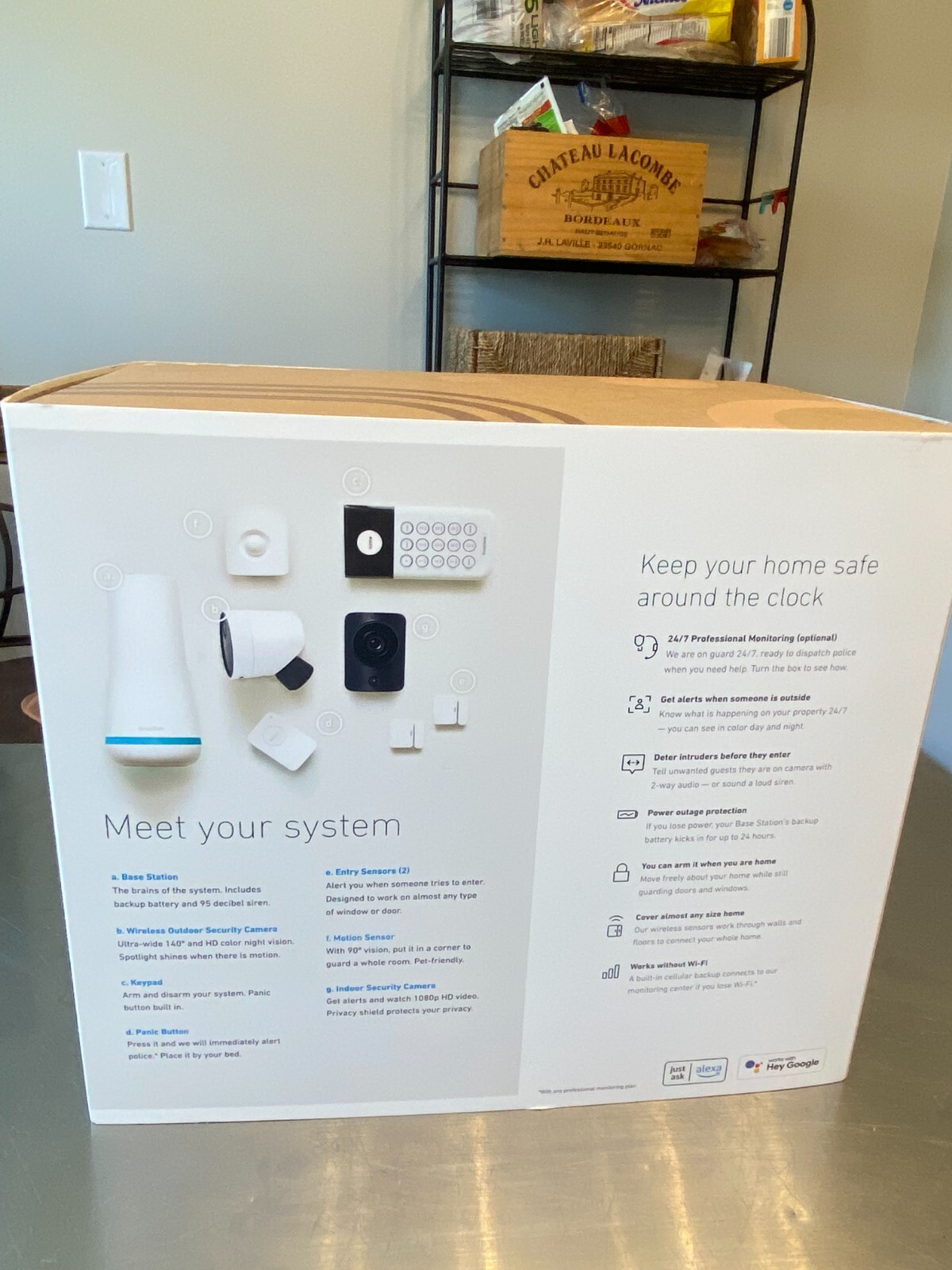 SimpliSafe Home Security System With Indoor And Outdoor Cameras – 8 Piece Kit