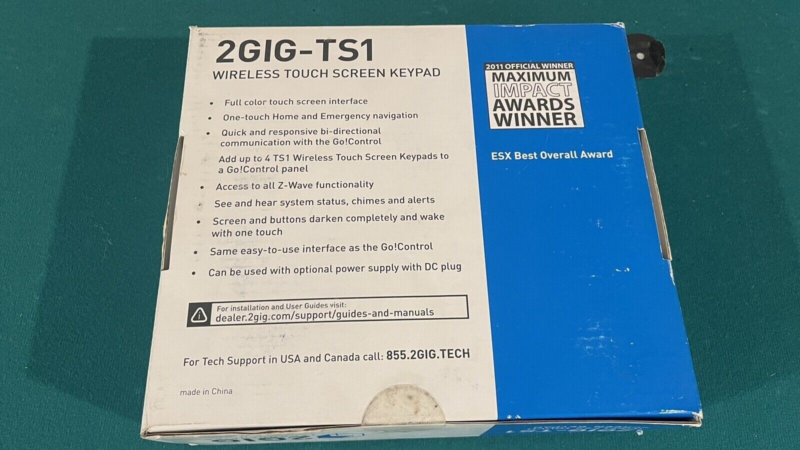 2Gig 2GIG-TS1 Wireless Touch Screen Keypad