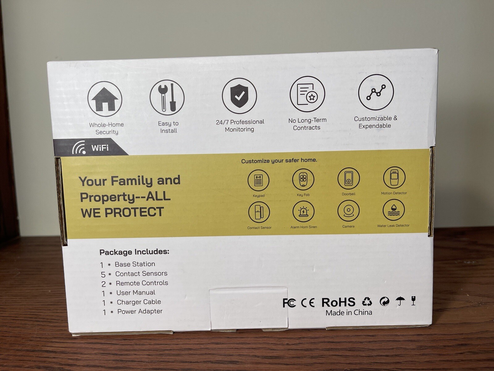 Tolviviov Home Alarm System 8 Piece Kit