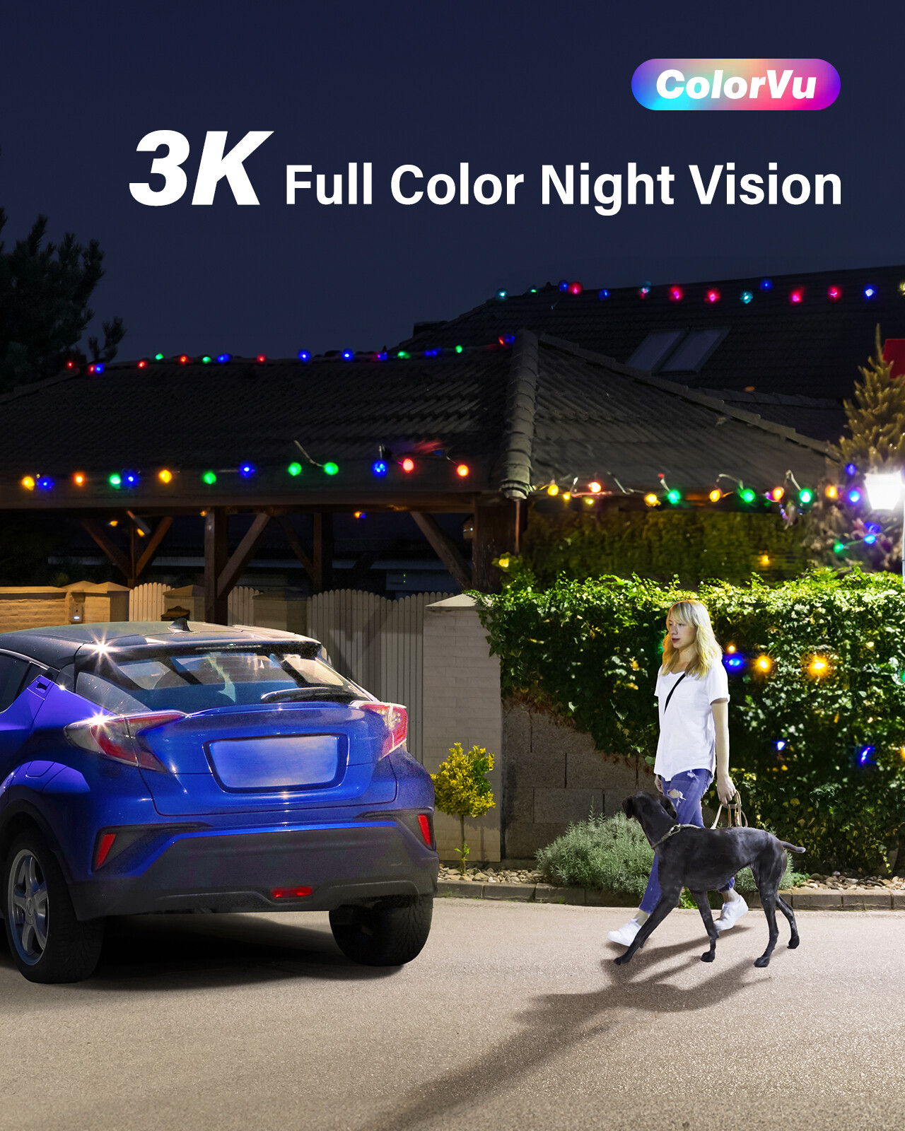 ANNKE 4IN1 3K HD Audio Recording Security Camera Outdoor Color Night Vision IP67