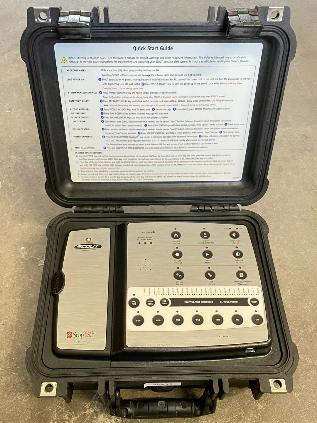 Centurion Scout II R2100 | Portable Alert System | StopTech | w/ Motorola HT1250