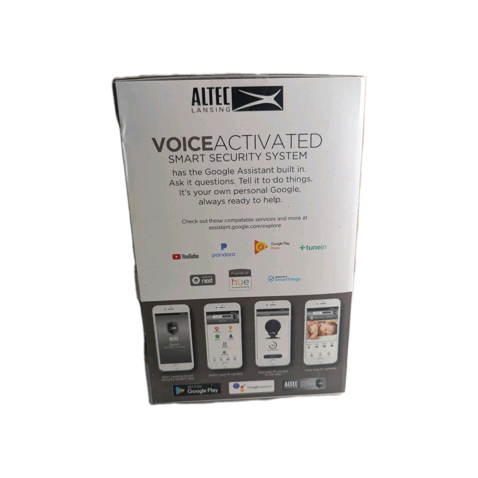Altec Lansing Voice Activated Smart Security System Camera & Bluetooth Speaker