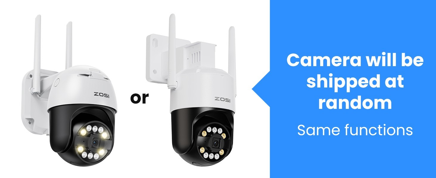 ZOSI 5MP WiFi AI human detection Security IP Instant Alert Camera Remote View