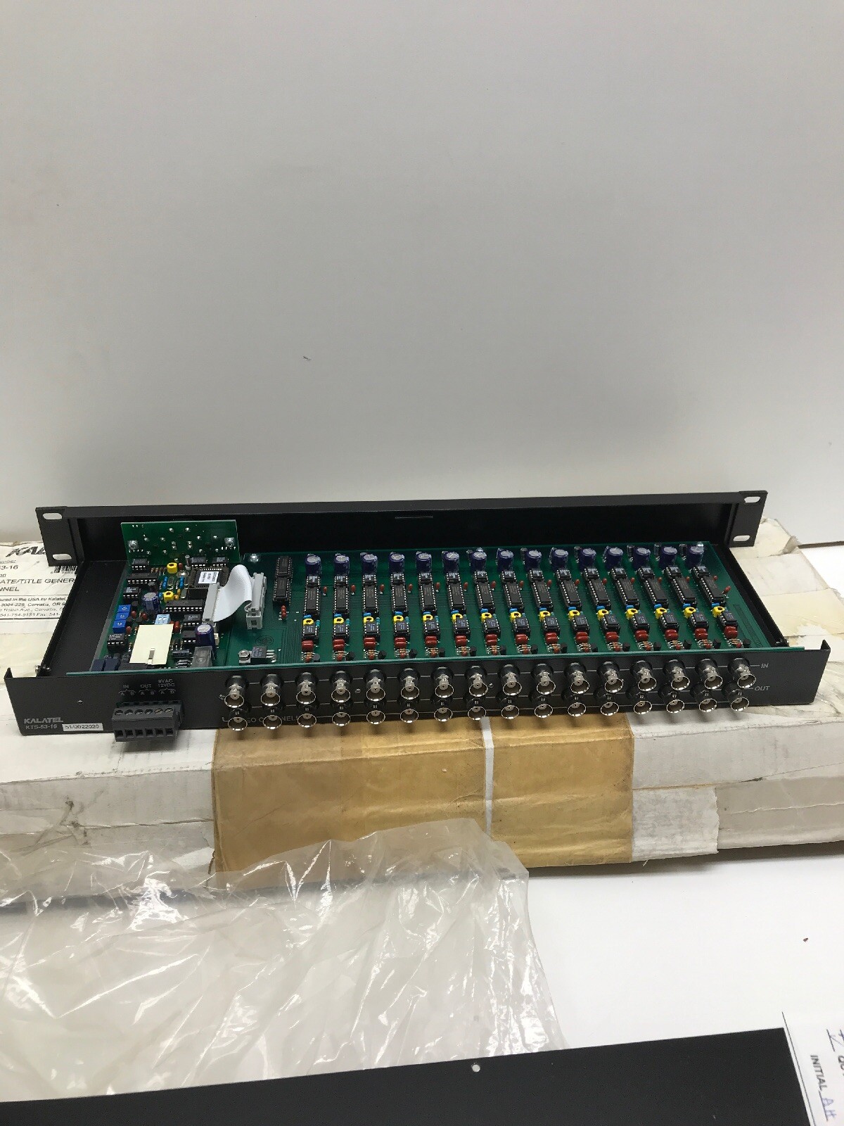 GE Kalatel KTS-53-16 16-Channel Master Time / Date Title Generator (wrs)