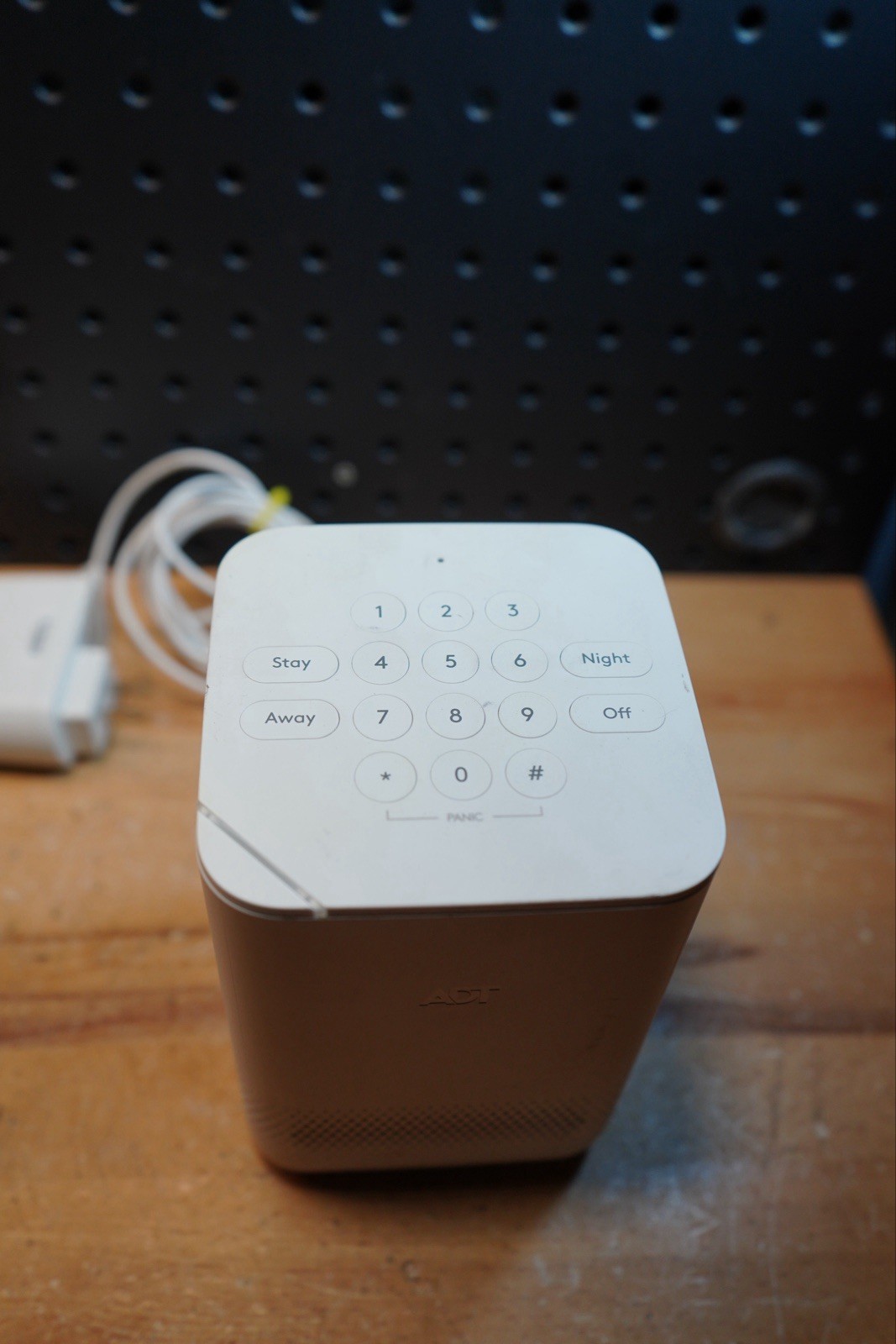 (D) Blue by ADT Smart Home Hub S40LR1-01 White with Power Adapter