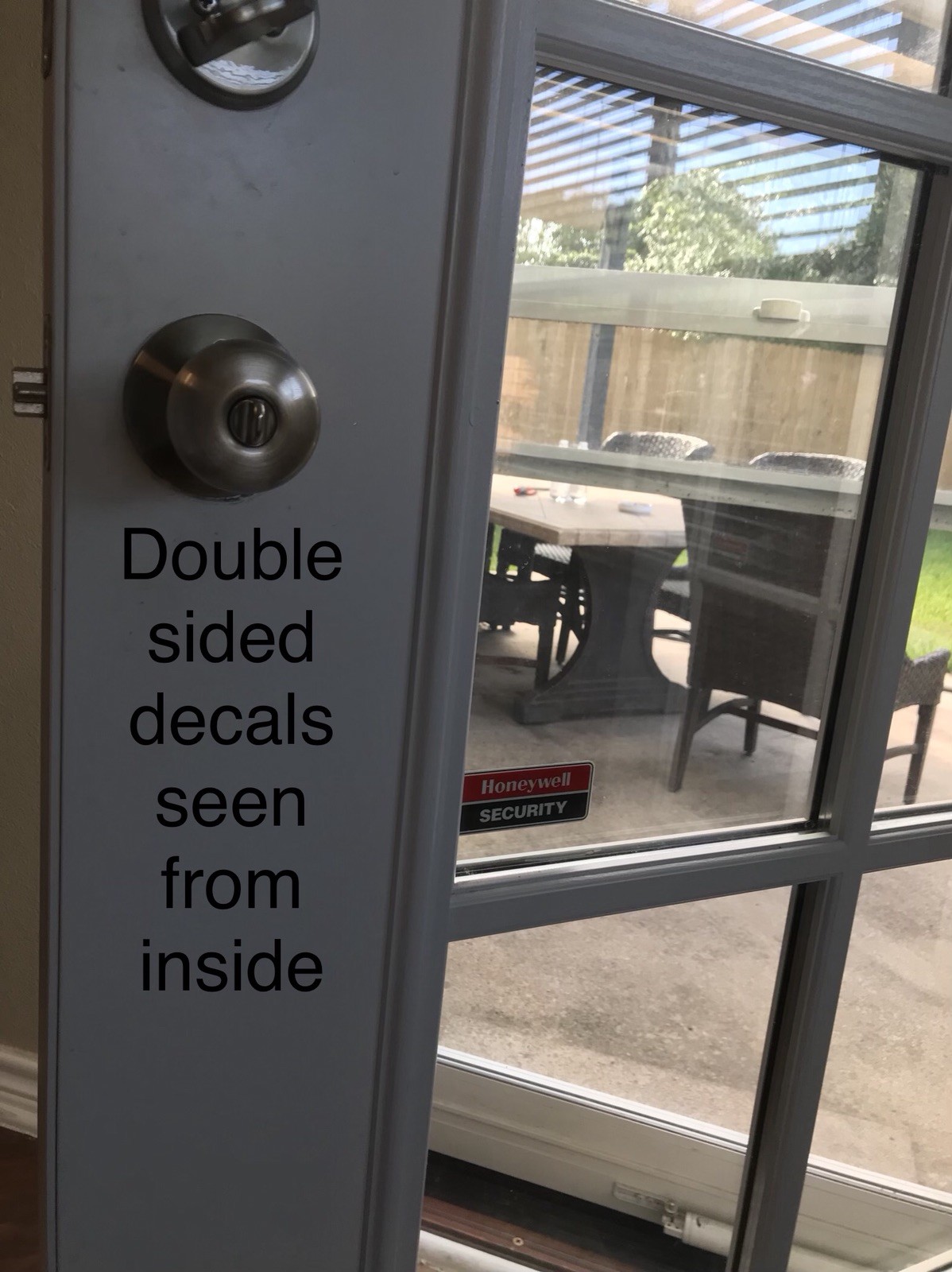 (5) Authentic OEM Honeywell Window Door Security Decal Sticker Burglar Alarm
