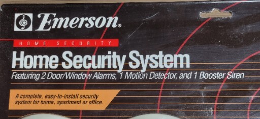 Emerson Home Security System SMA0415P 2 Alarms, Motion Detector and Siren NEW