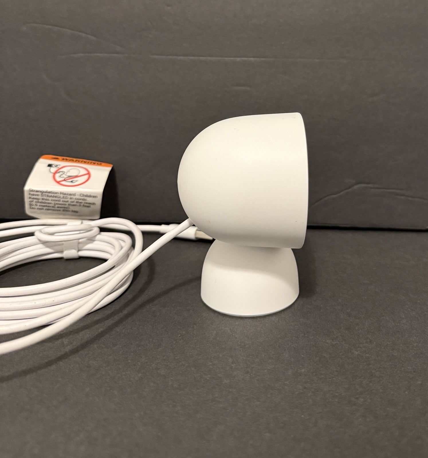 Google Nest Security Cam Indoor 1080p Wired 2nd Generation (White Snow) GJQ9T