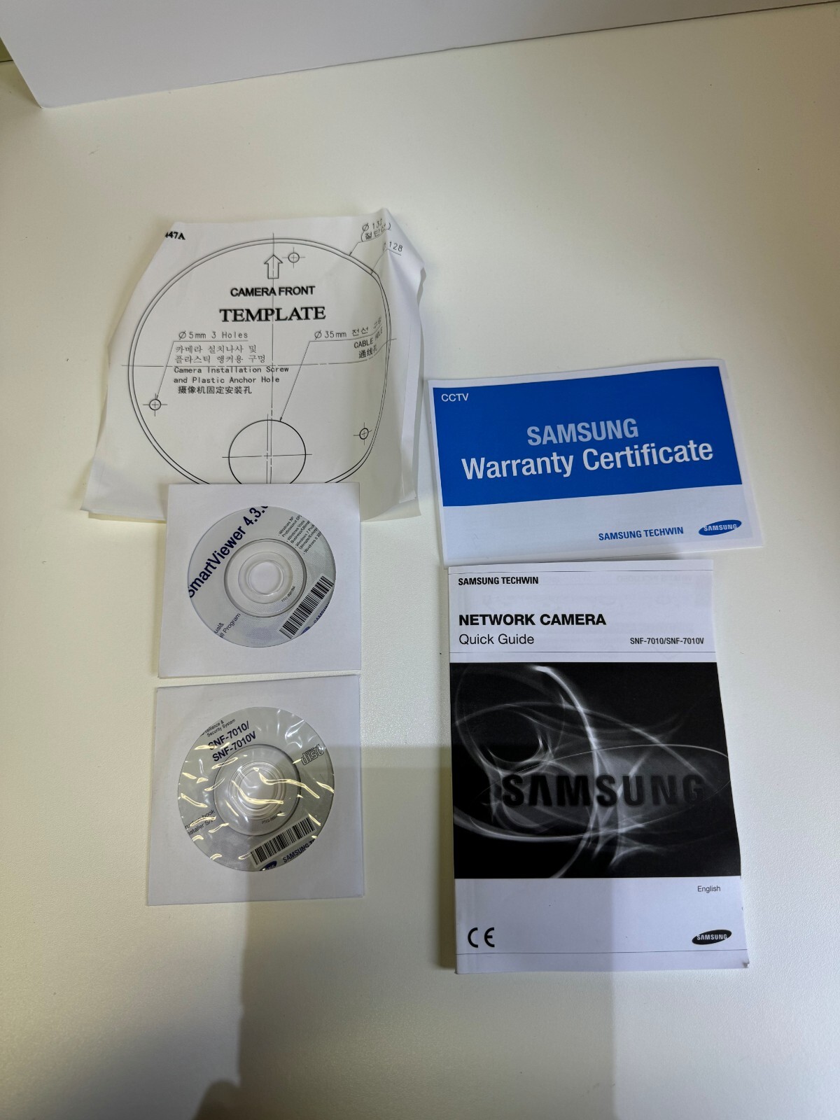 Hanwha Samsung XNF-8010RW 6MP IR Fisheye IP Security Camera 1.6mm Fixed Lens