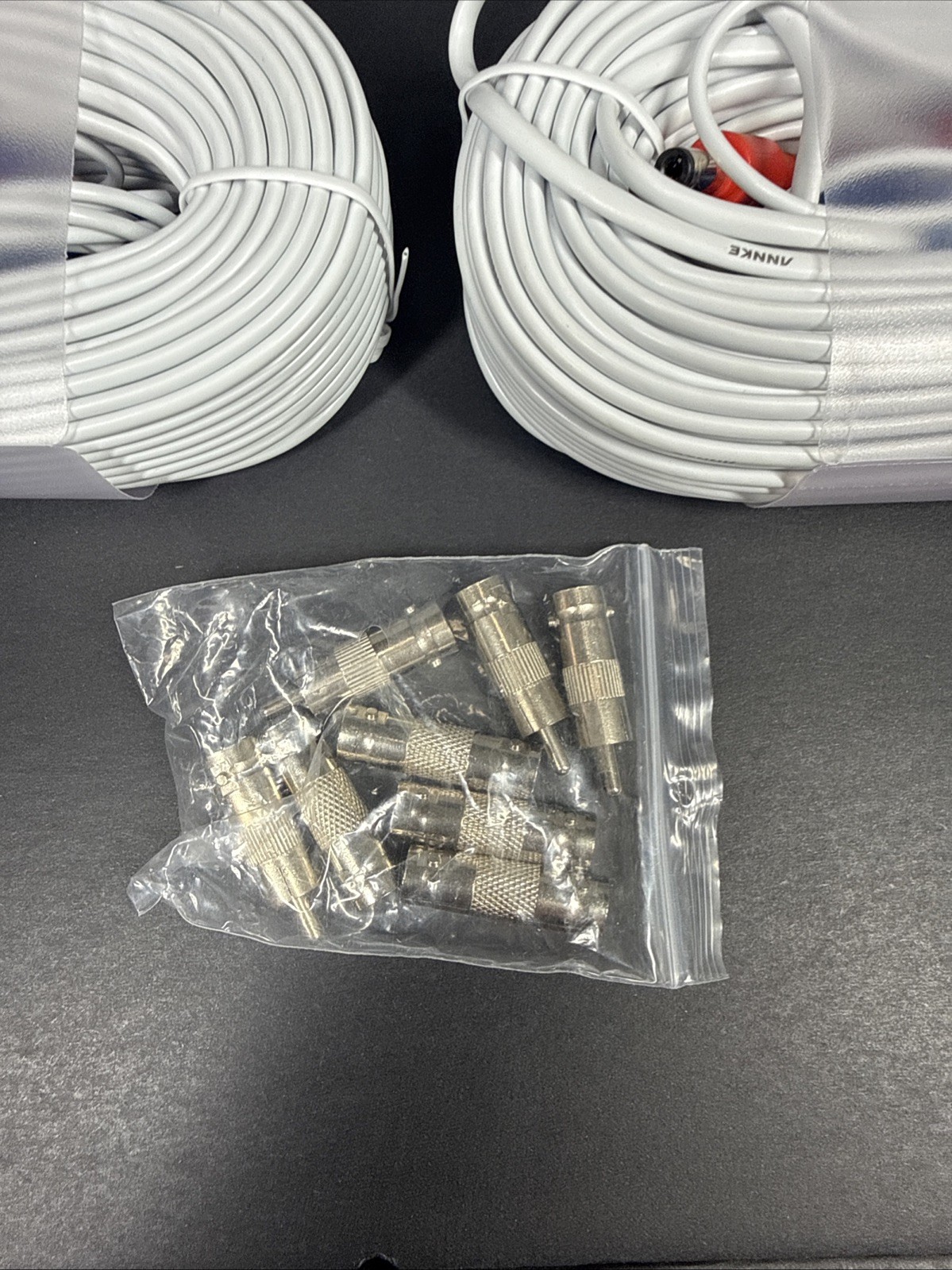 ANNKE 4X 100ft White Video Power Cable RCA Wire for Security Camera System Read