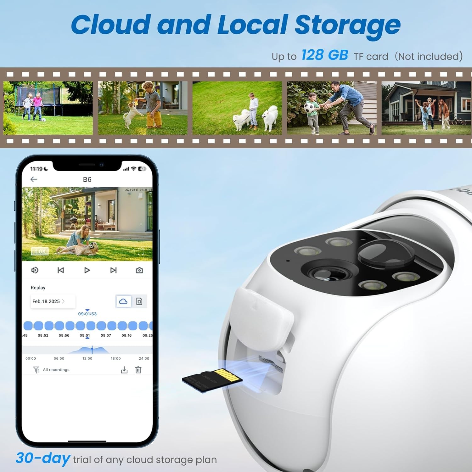 CINNADO 2-Pack 2K Solar Powered & Wireless Outdoor Cameras for Home Security