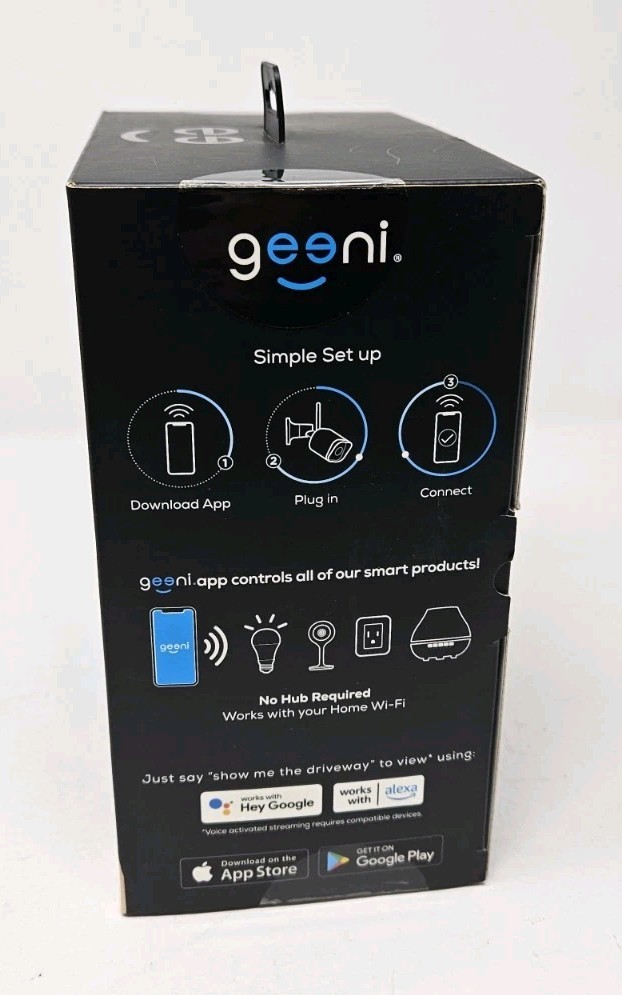 Geeni Hawk 3 Outdoor Smart WiFi Security Camera NEW IN BOX Works w/ Alexa Motion