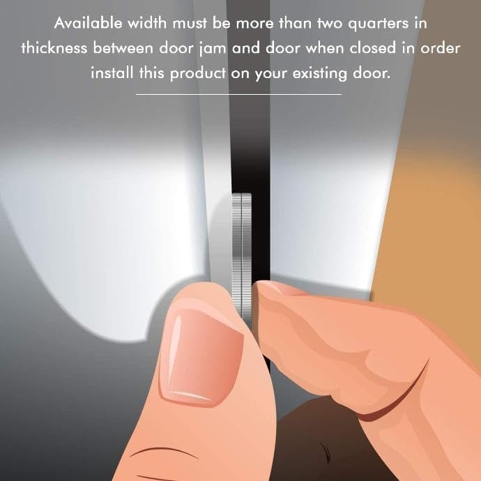 Door Armor Mini – 3-Piece Door Security Kit, , Door Kick-in Prevention Guaran…