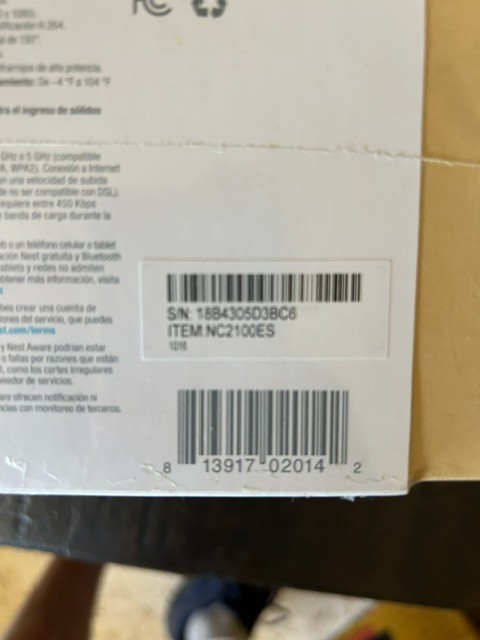 Google Nest Cam Outdoor NC2100ES–1080p HD Security Camera Works w/ Nest App NEW