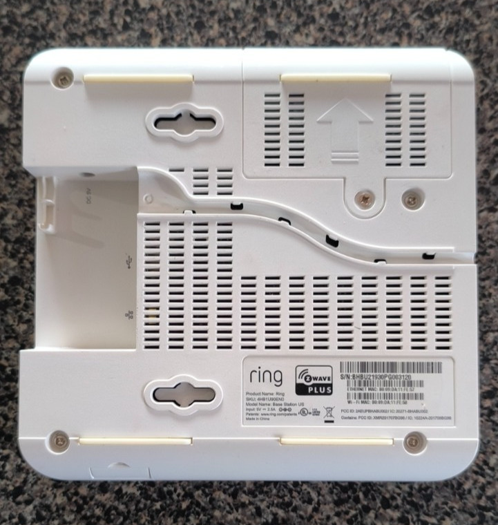 Ring Alarm Base Station Backup Internet Battery W/ Power Adapter