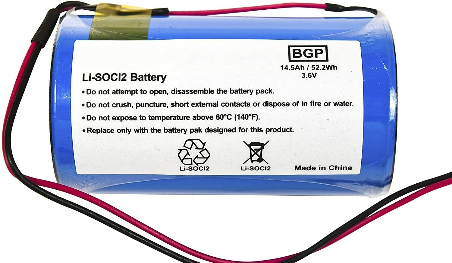 HQRP 3.6V Lithium Battery for DSC WT4911, WT4911B, WT8911 Wireless Outdoor Siren