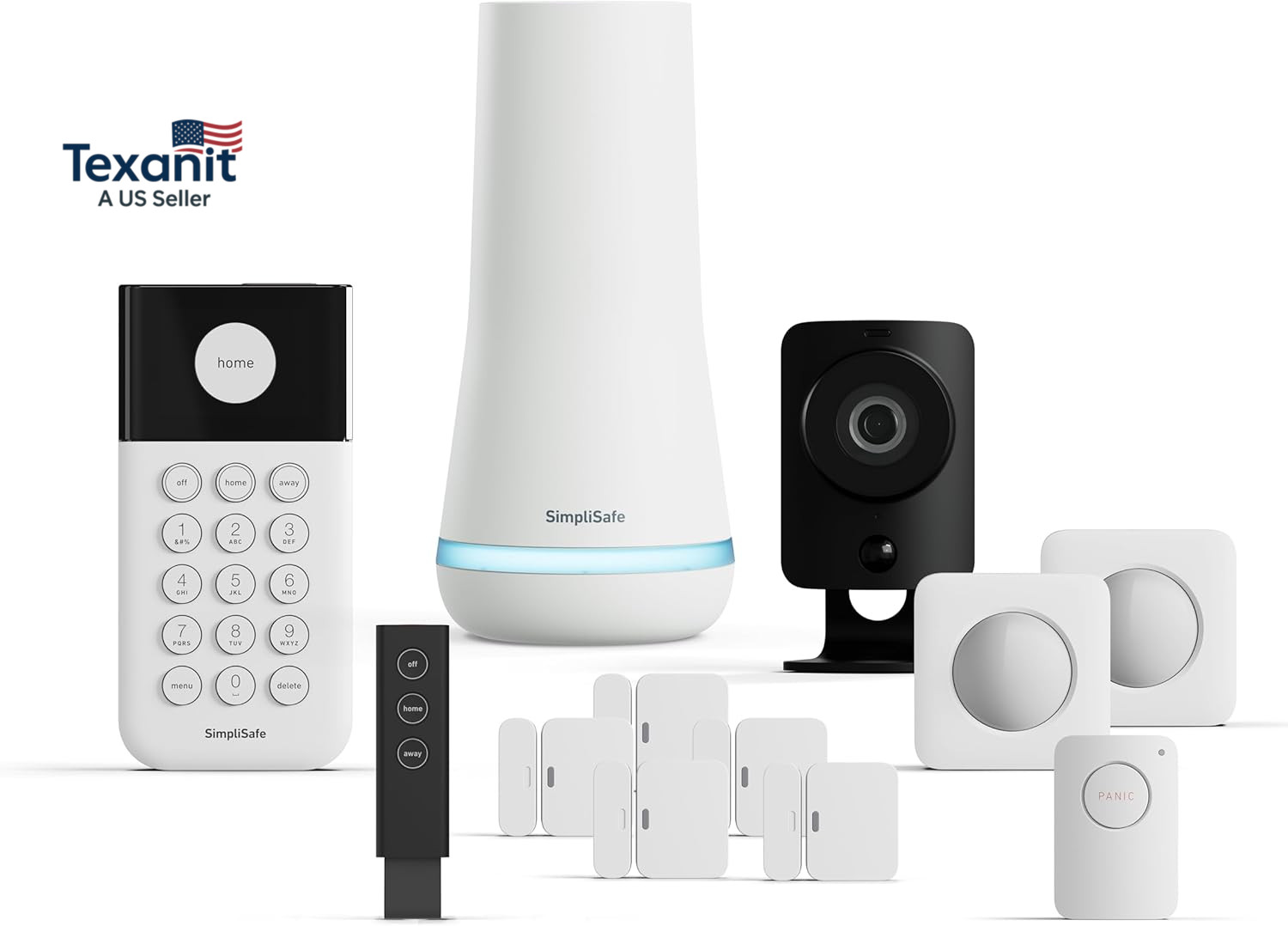 Simplisafe 12 Piece Wireless Home Security System W/Hd Camera – Optional 24/7 Pr