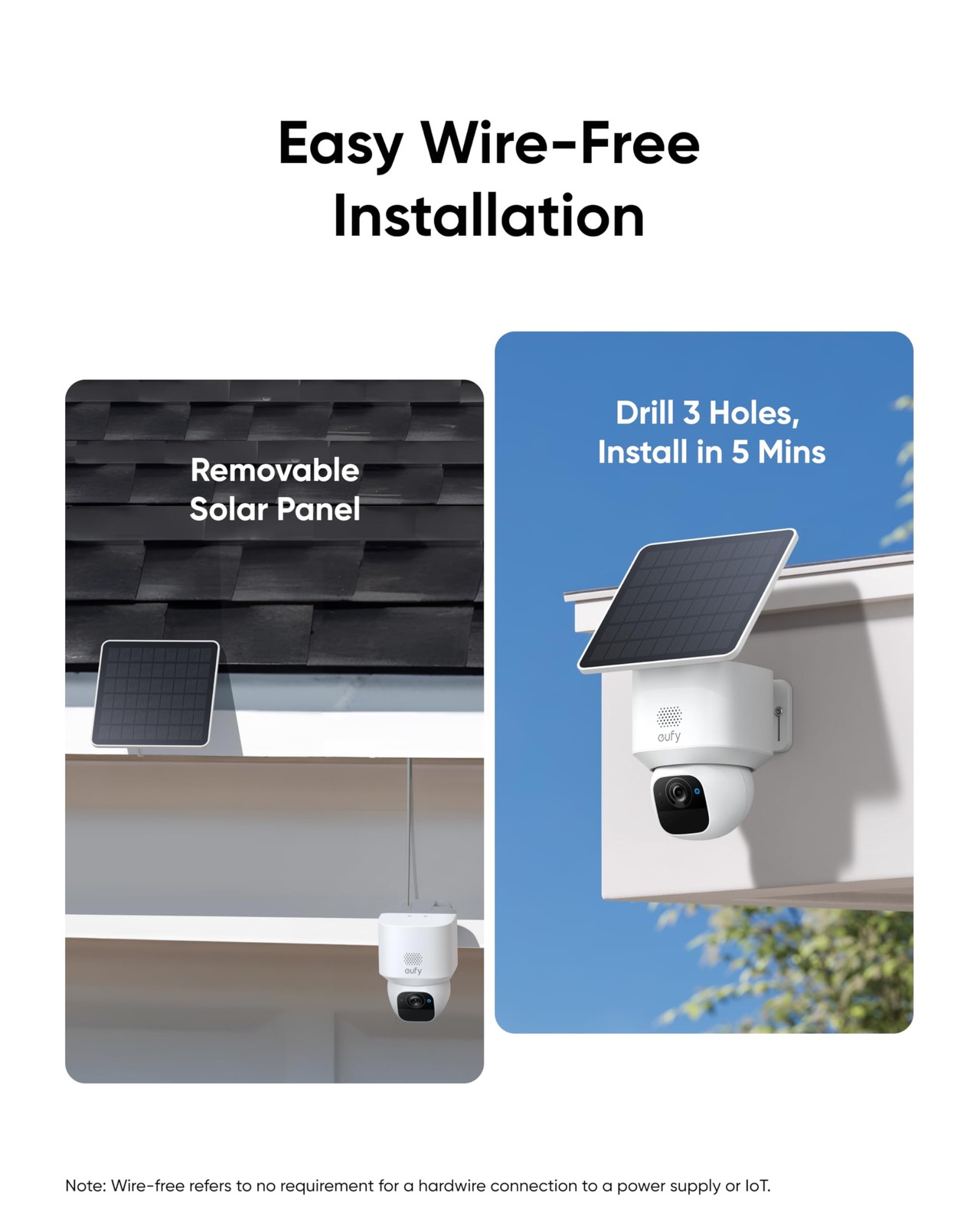 eufy Security SoloCam E30, Cameras Wireless Outdoor, Solar 2K, White