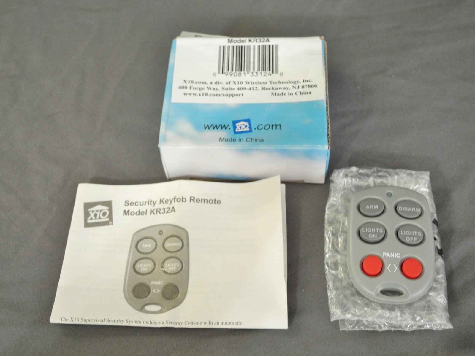 X10 KR32A Smart Security Keyfob Remote