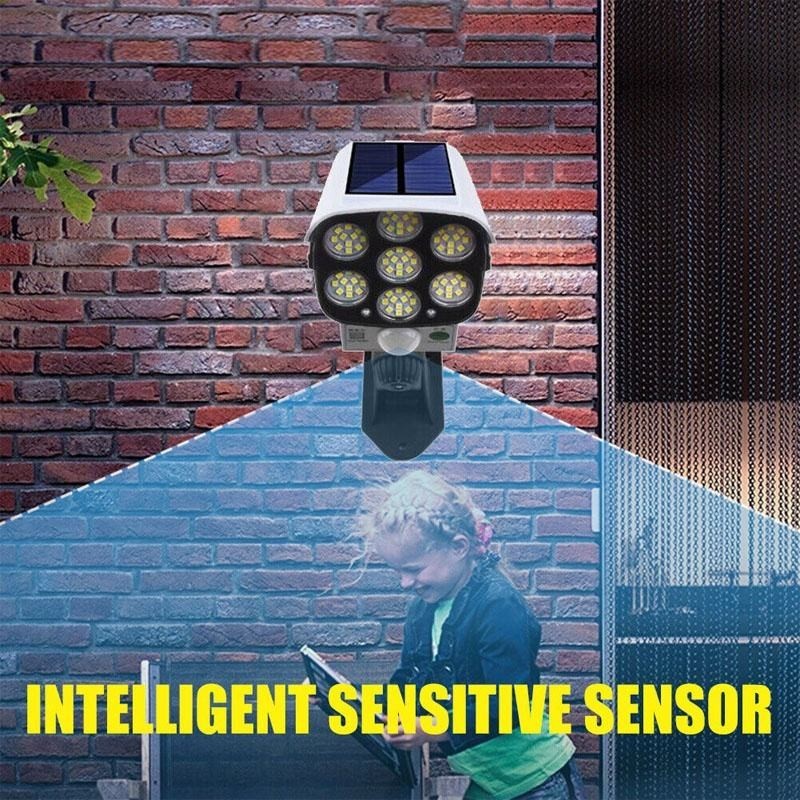 Solar Power Light Home Garden Lamp Outdoor Dummy Camera Motion Sensor 400W LED