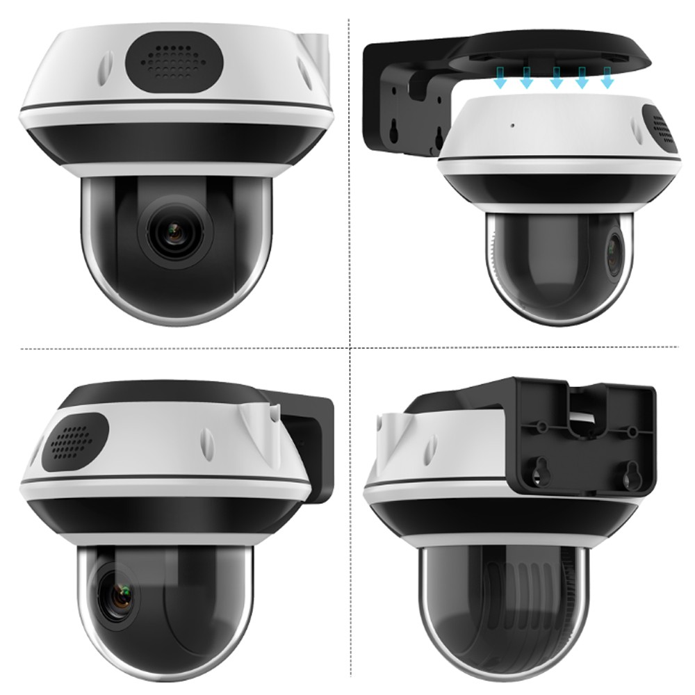 Vikylin 4k 8CH 8POE NVR CCTV System 8MP PTZ 5X ZOOM IR IP Camera 2-Way Audio Lot