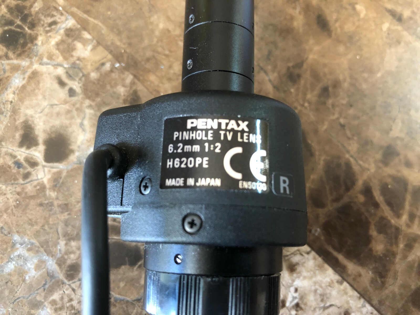 Pentax H620PE P/N # C60626WX 6.2mm, F2.0-300, 1/2″, Auto-Iris Pinhole Lens