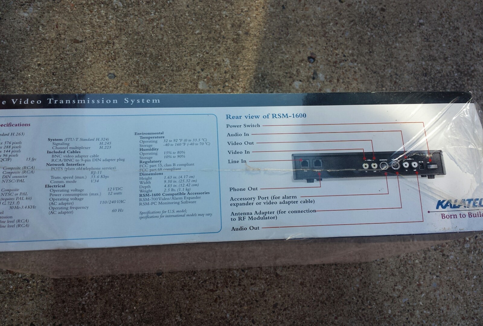 Calibur New Kalatel Remote Surveillance Module RSM-1600 Master Transceiver