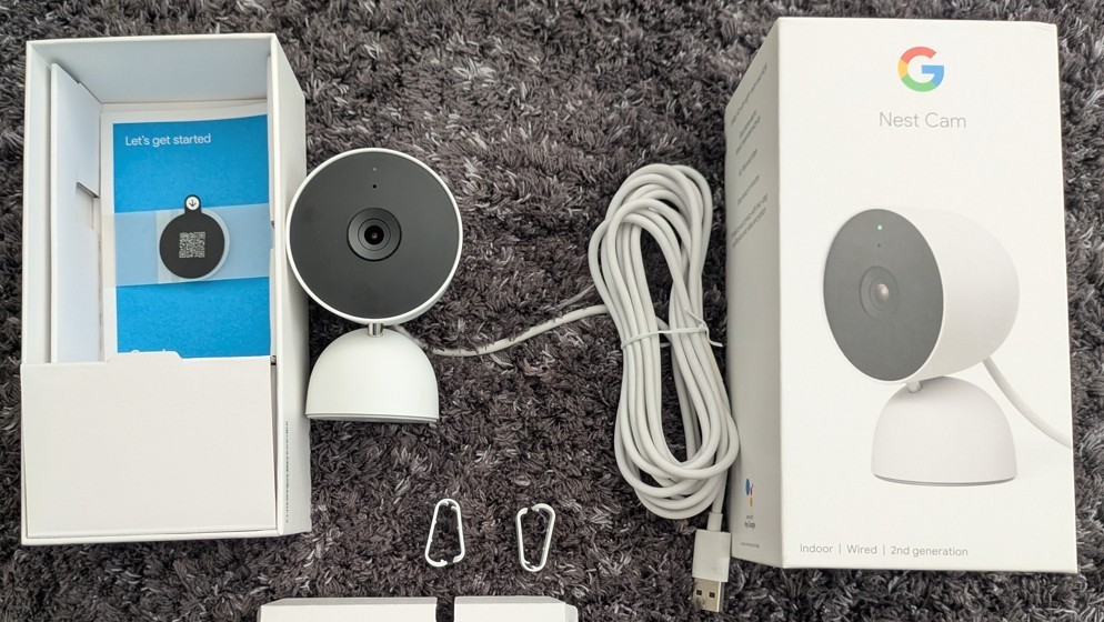 Google Nest Cam (Indoor | Wired | 2nd generation) Security Camera 1080p HD Wi-Fi
