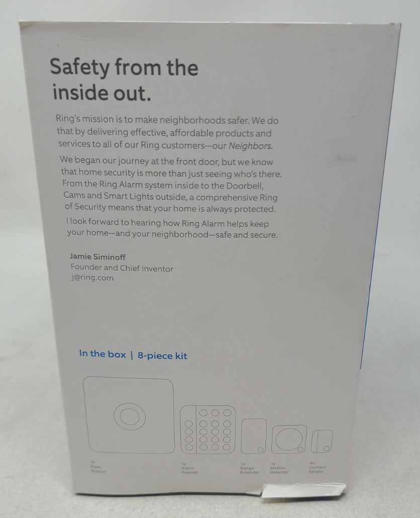 Ring Alarm Home Security 8-Piece Security Kit 2nd Gen. New- Factory Sealed