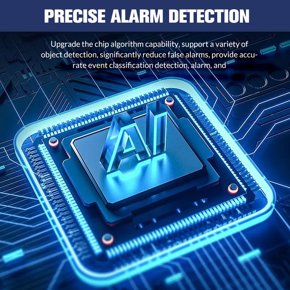 6MP 3Lens WIFI Security Cameras 1080P Night Vision Supermarket Warehouse Factory
