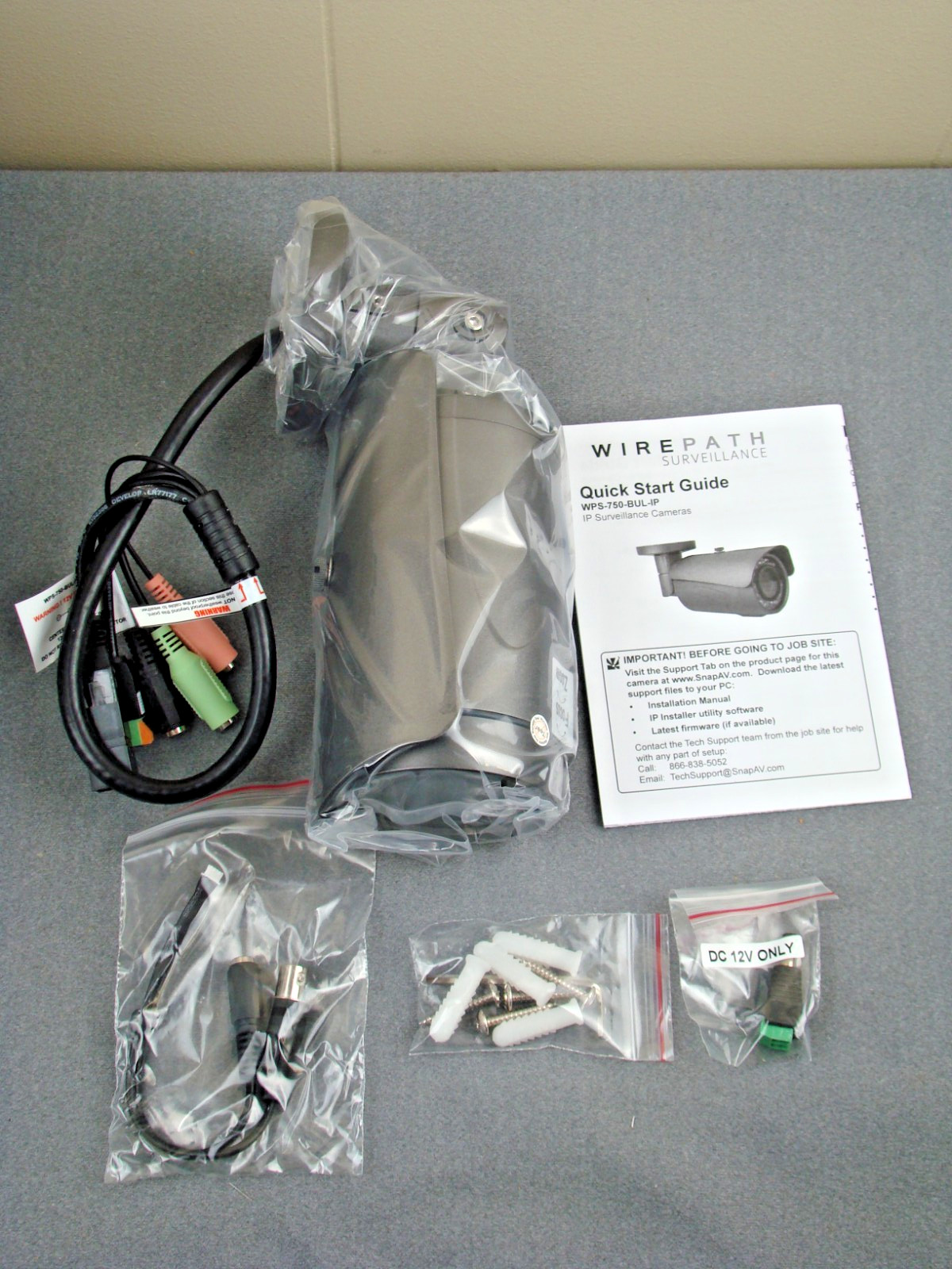 Wirepath WPS-750-BUL-IP-GR 750 Series Outdoor IP Security Camera Open Box