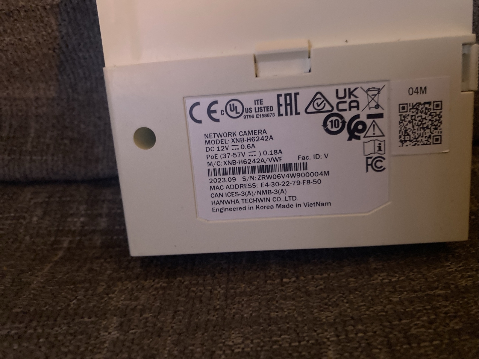 Hanwha Techwin Wisenet XNB-H6242A Network Converter Box