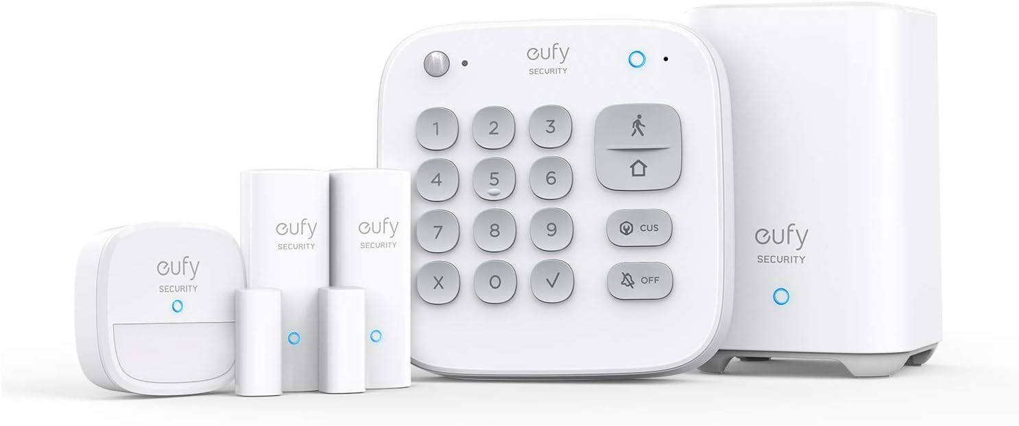 eufy Security 5-Piece Home Alarm Kit Motion Sensor Entry Sensors App