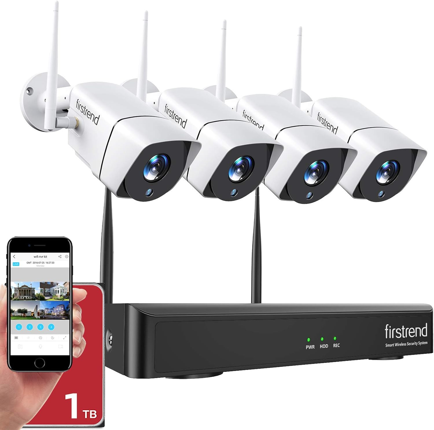 BEST Video Surveillance Security Cameras 1TB Protect FAMILY Theft Robbery 4PC