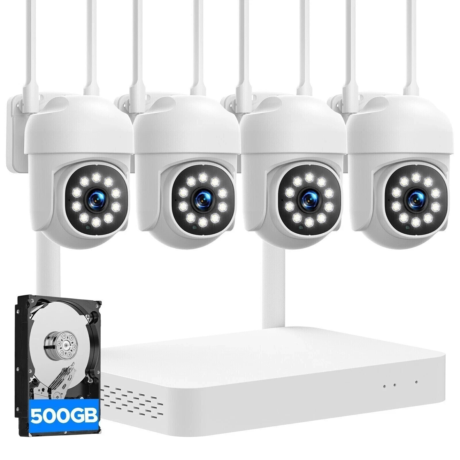 Wireless Security Camera System Outdoor Home 5G Wifi Night Vision Cam 1080P HDD