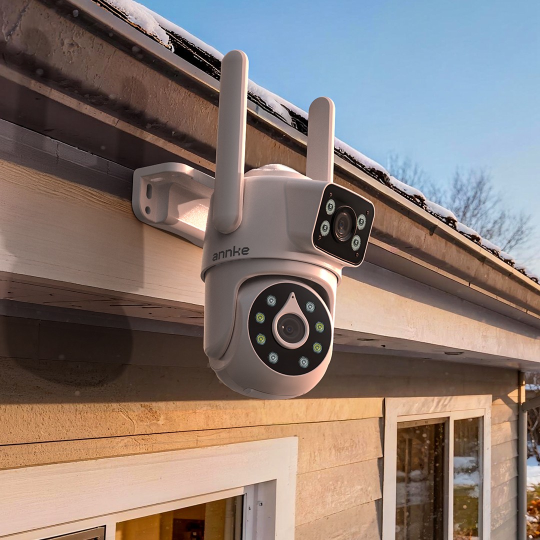 ANNKE 4MP PT Dual Lens Wireless Security Camera System 2 Way Audio 2.4G/5G WIFI