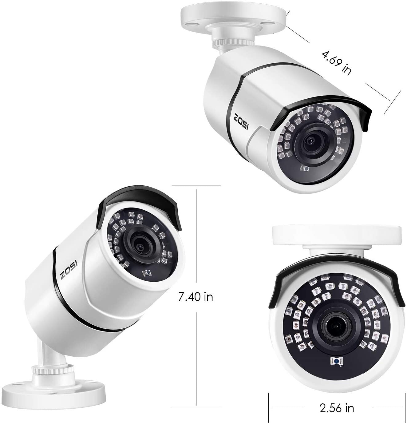ZOSI 1080p CCTV HD Motion Detection Instant Alert Security Camera Remote Access