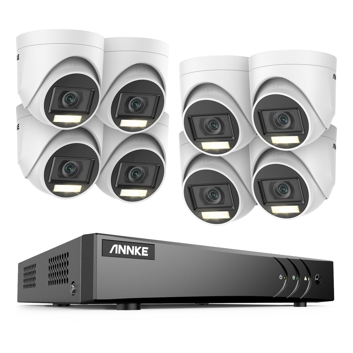 ANNKE 8CH DVR 5MP Audio Security Camera System H.265+ Outdoor Color Night Vision