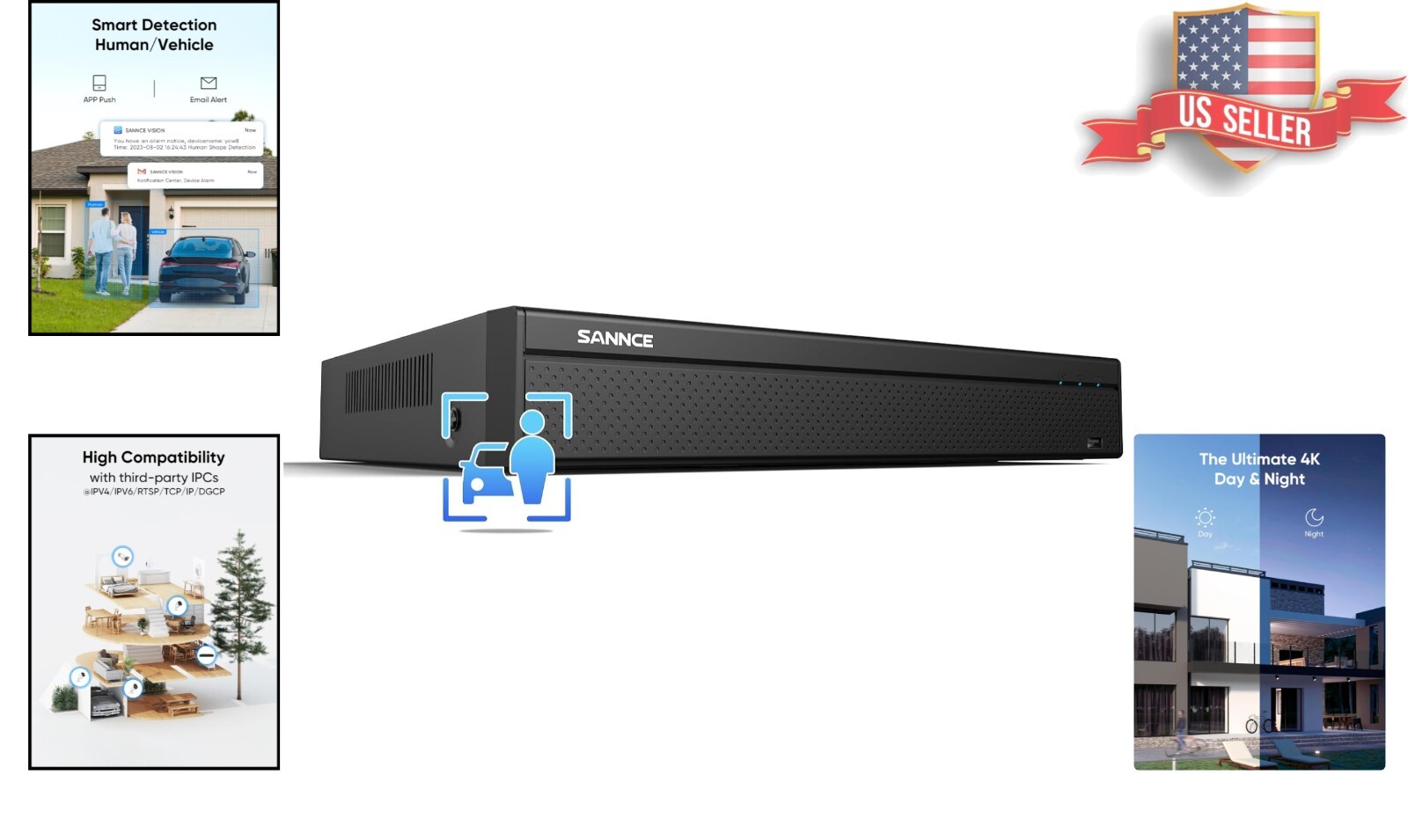 4K 16 Channel Security Network Video Recorder – Effortless Setup & Expandability