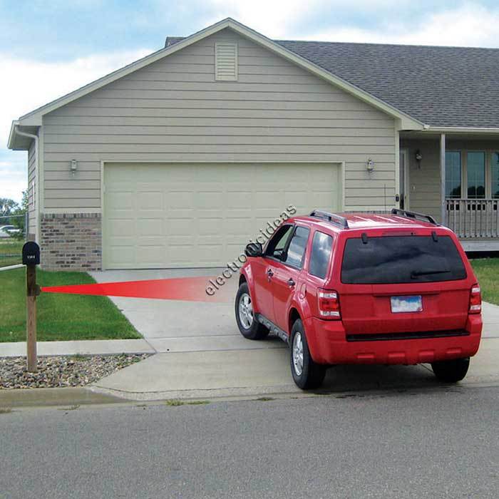 DAKOTA ALERT DCMA-4000 WIRELESS MOTION SENSOR DRIVEWAY SECURITY ALARM 2 RECEIVER