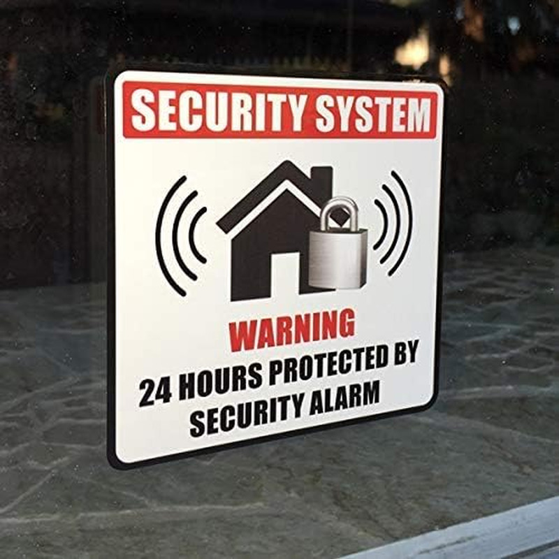 Outdoor/Indoor (4 Pack) 4″ X 4″ Home Business Security Burglar Alarm System Wind