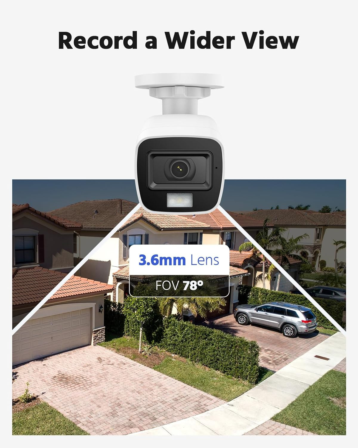 4 Packed 2.0MP 1080P 1920TVL Wired Security Camera Kits, HD TVI Add-On Outdoor C