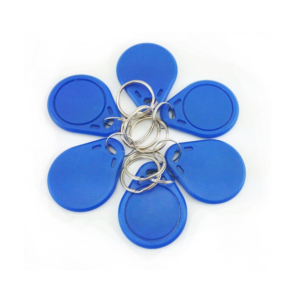 50PCS 13.56MHz 14443A MF1 S50 Small Smart IC Key Ring Tag Keyfob Token