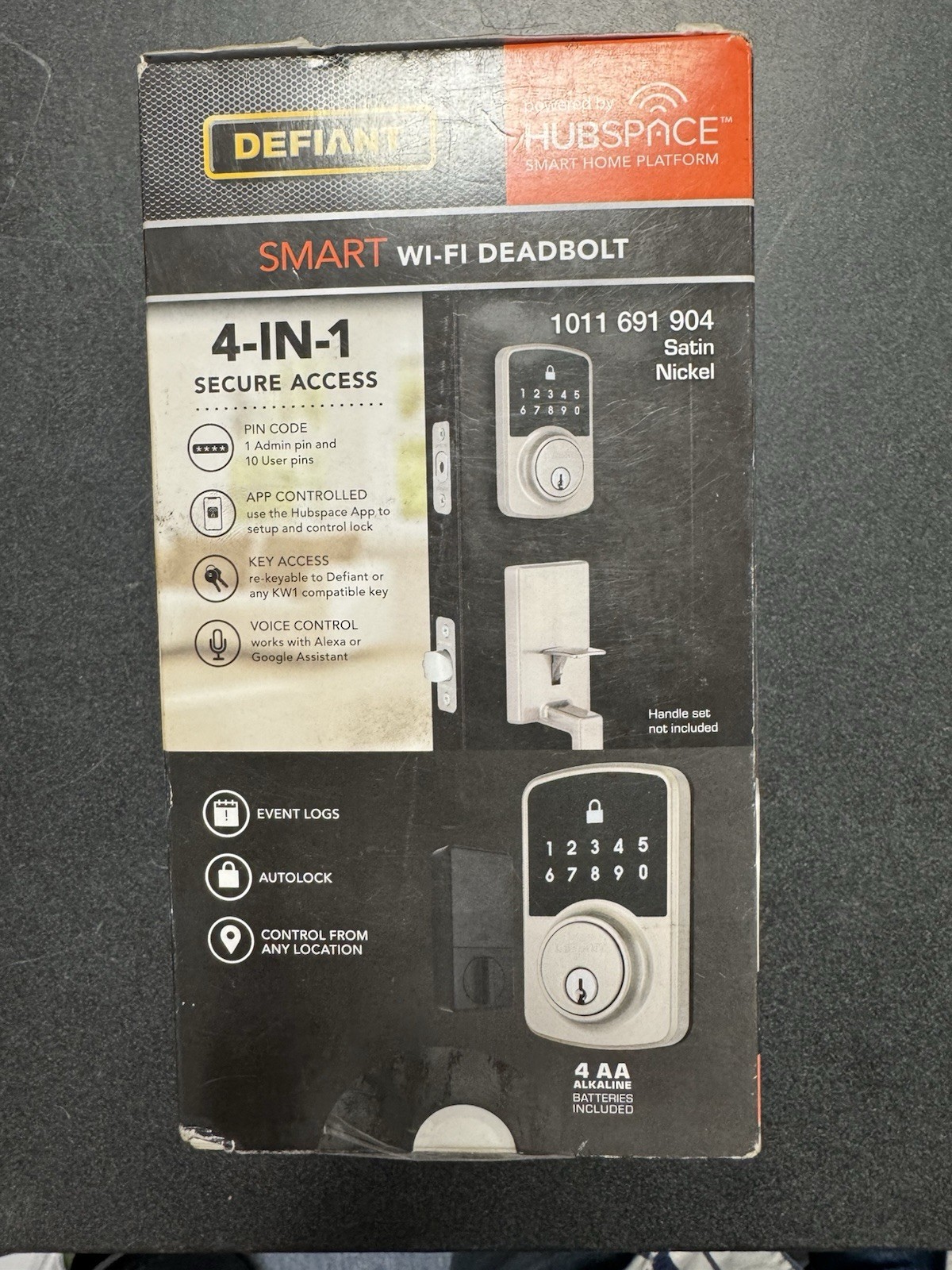 Defiant Smart WiFi Dead Bolt Powered By Hubspace
