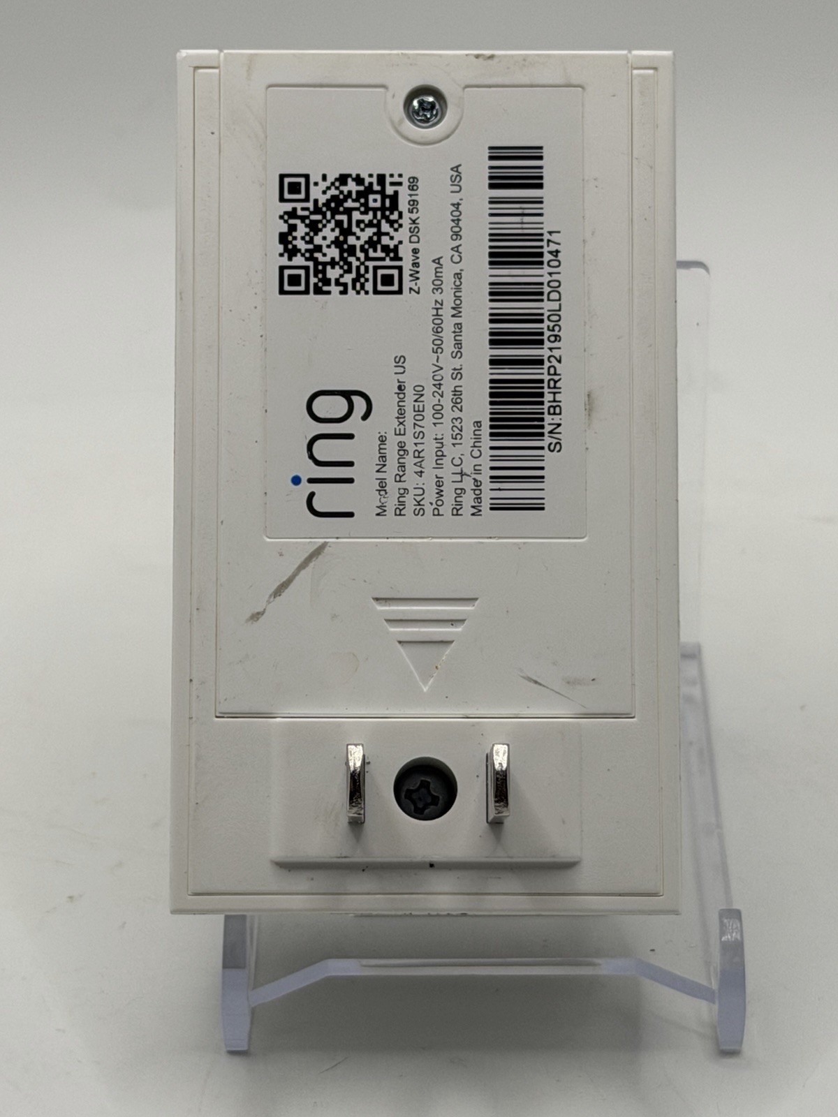 Ring Range Extender (1st Gen) Model 4AR1S70EN0 – Tested & Working
